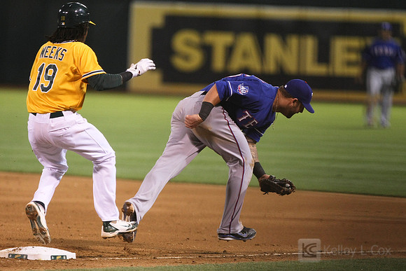MLB: Texas Rangers at Oakland Athletics