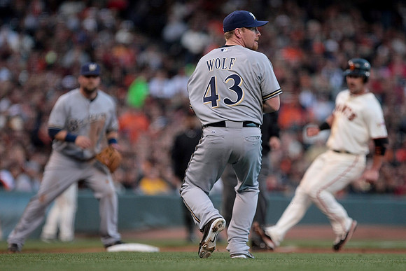 MLB: JUL 23 Brewers at Giants