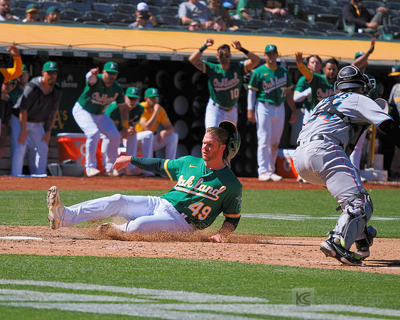 MLB: Miami Marlins at Oakland Athletics