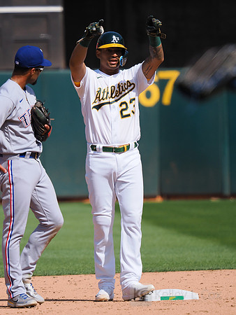 MLB: Texas Rangers at Oakland Athletics