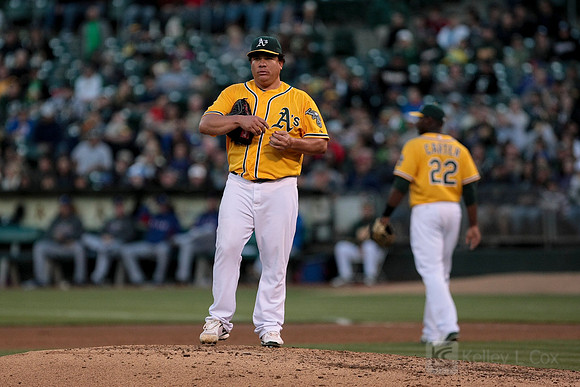 MLB: Texas Rangers at Oakland Athletics