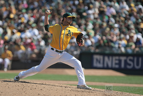 MLB: Texas Rangers at Oakland Athletics