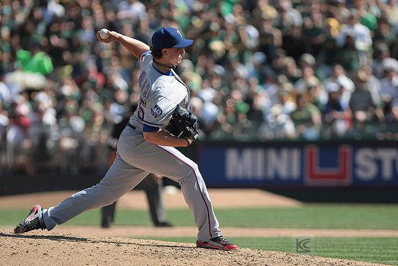 MLB: Texas Rangers at Oakland Athletics
