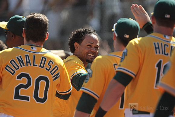 MLB: Texas Rangers at Oakland Athletics