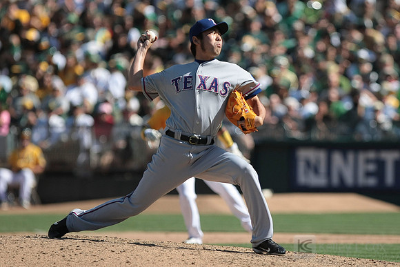MLB: Texas Rangers at Oakland Athletics