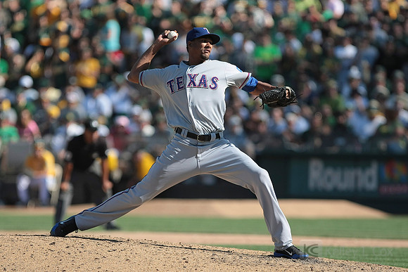MLB: Texas Rangers at Oakland Athletics