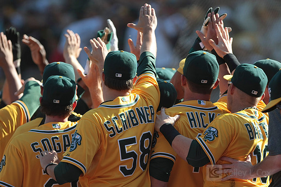 MLB: Texas Rangers at Oakland Athletics