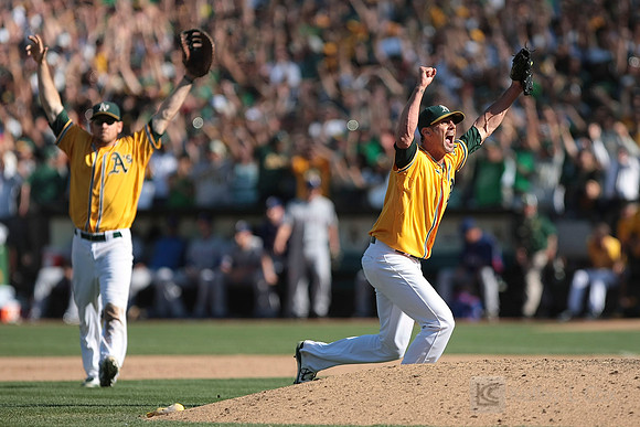 MLB: Texas Rangers at Oakland Athletics