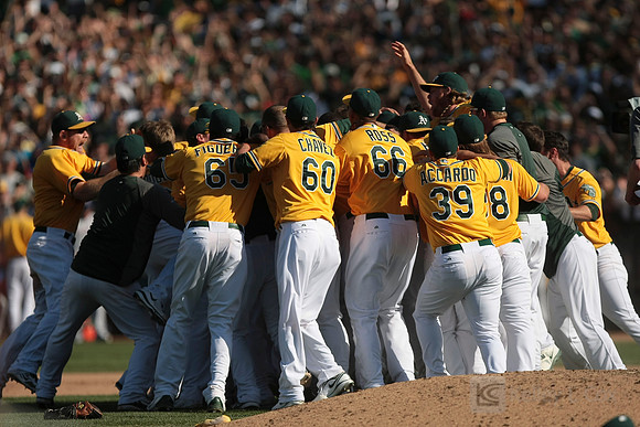 MLB: Texas Rangers at Oakland Athletics