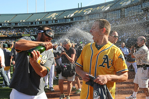 MLB: Texas Rangers at Oakland Athletics