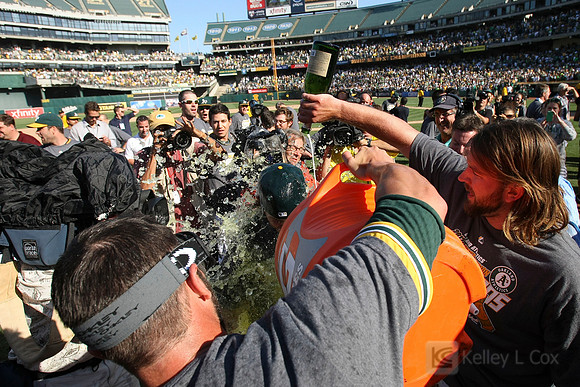 MLB: Texas Rangers at Oakland Athletics
