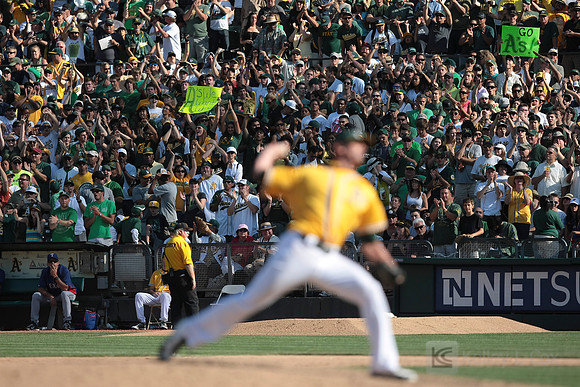 MLB: Texas Rangers at Oakland Athletics