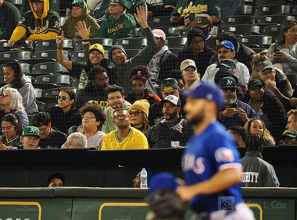 MLB: Texas Rangers at Oakland Athletics