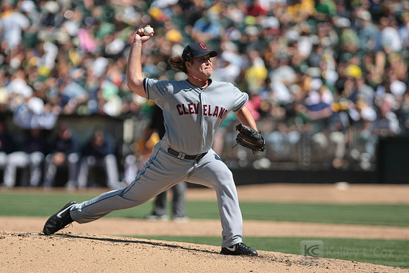 MLB: Cleveland Indians at Oakland Athletics