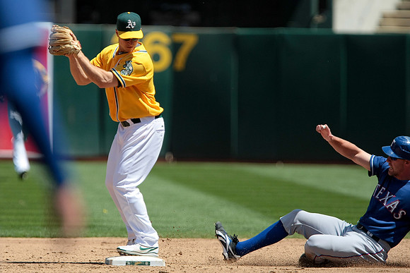 MLB: Texas Rangers at Oakland Athletics