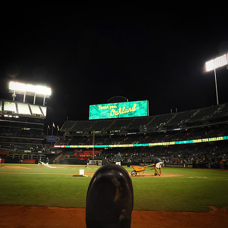 MLB: Texas Rangers at Oakland Athletics