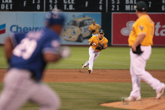 MLB: Texas Rangers at Oakland Athletics