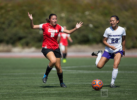 Cal State East Bay Pioneers womens soccer v SF State Gators