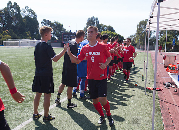 Cal State East Bay Pioneers mens soccer v SF State Gators