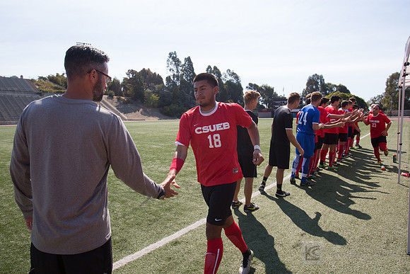 Cal State East Bay Pioneers mens soccer v SF State Gators