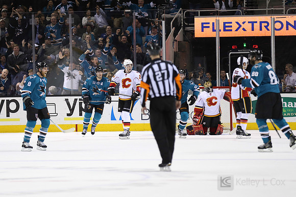 NHL: Calgary Flames at San Jose Sharks