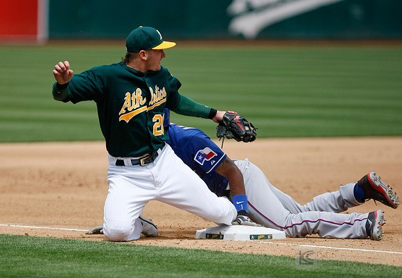 MLB: Texas Rangers at Oakland Athletics