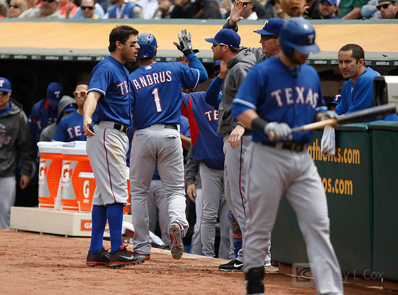 MLB: Texas Rangers at Oakland Athletics