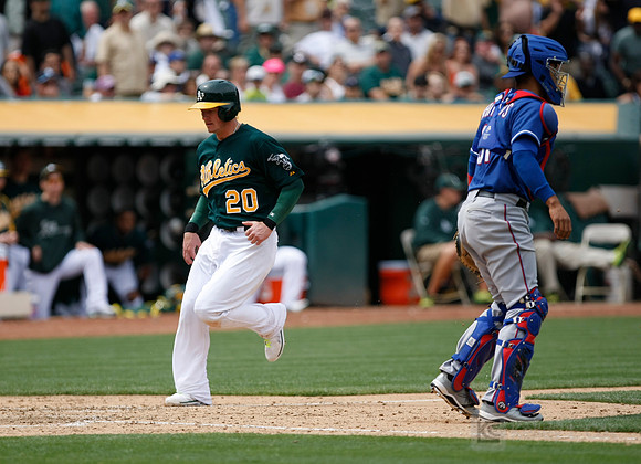 MLB: Texas Rangers at Oakland Athletics