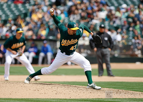 MLB: Texas Rangers at Oakland Athletics