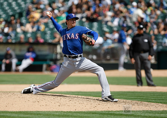MLB: Texas Rangers at Oakland Athletics