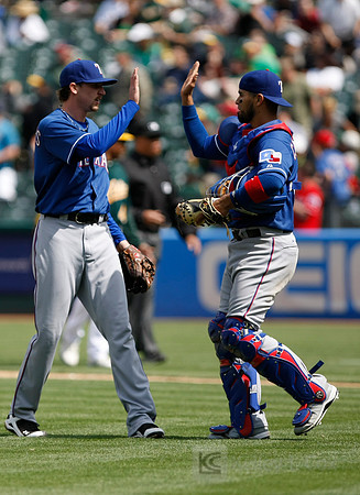 MLB: Texas Rangers at Oakland Athletics
