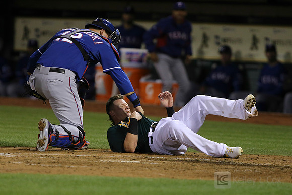 MLB: Texas Rangers at Oakland Athletics