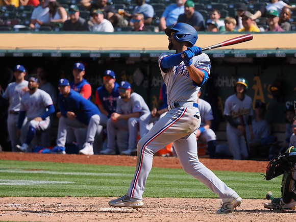MLB: Texas Rangers at Oakland Athletics
