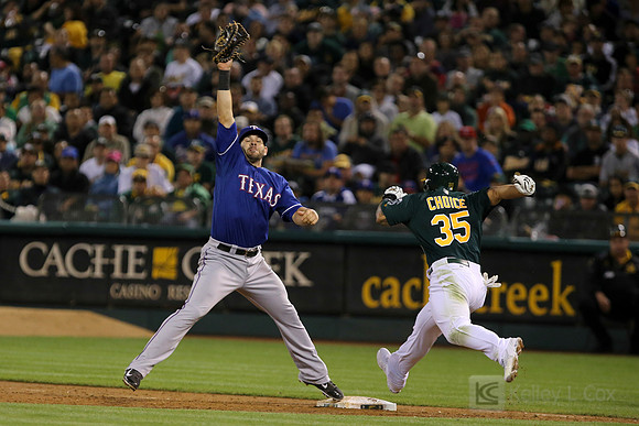 MLB: Texas Rangers at Oakland Athletics