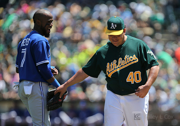 MLB: Toronto Blue Jays at Oakland Athletics