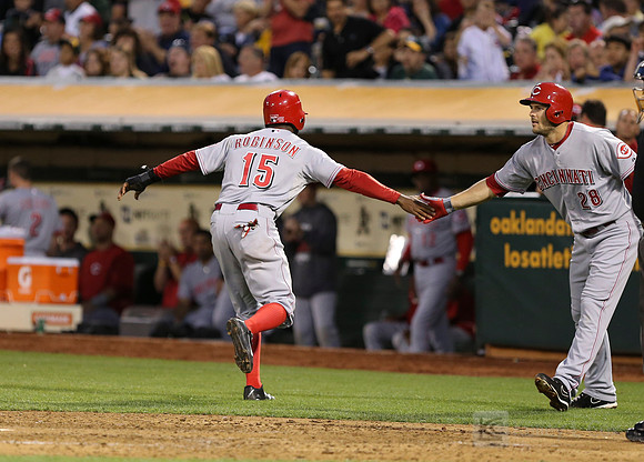 MLB: Cincinnati Reds at Oakland Athletics