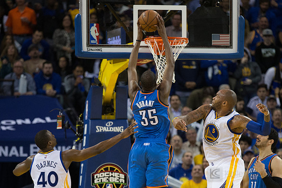 NBA: Oklahoma City Thunder at Golden State Warriors