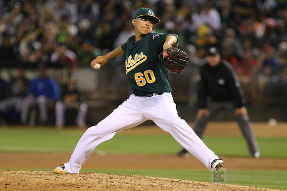 MLB: Texas Rangers at Oakland Athletics