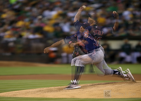 MLB: Cleveland Indians at Oakland Athletics