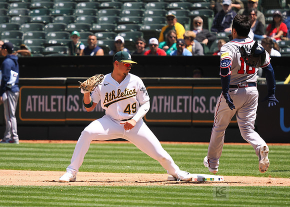 MLB: Atlanta Braves at Oakland Athletics