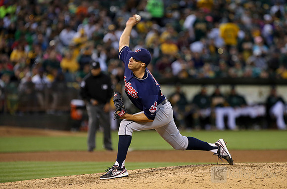 MLB: Cleveland Indians at Oakland Athletics