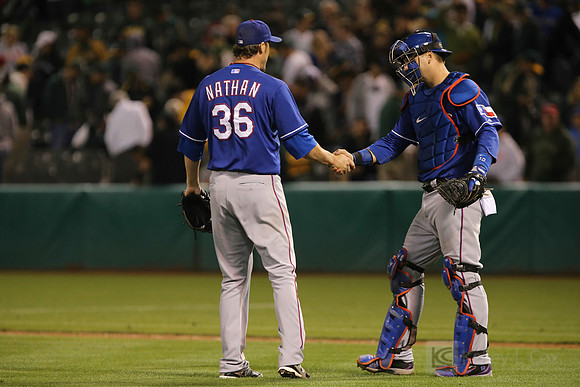 MLB: Texas Rangers at Oakland Athletics