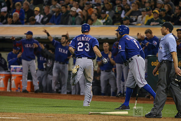 MLB: Texas Rangers at Oakland Athletics