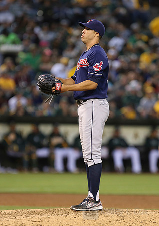MLB: Cleveland Indians at Oakland Athletics