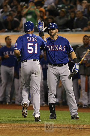MLB: Texas Rangers at Oakland Athletics