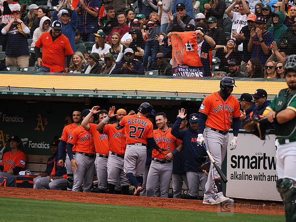 MLB: Houston Astros at Oakland Athletics