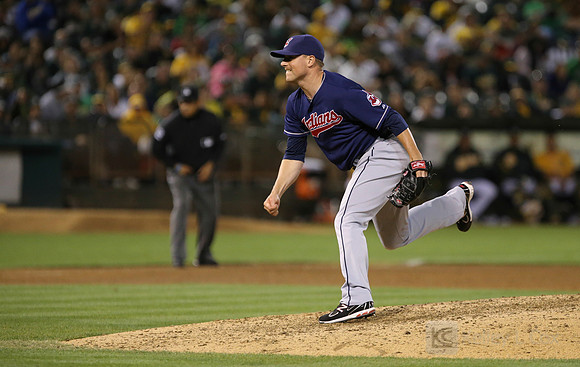 MLB: Cleveland Indians at Oakland Athletics
