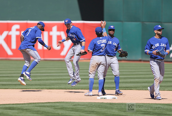 MLB: Toronto Blue Jays at Oakland Athletics