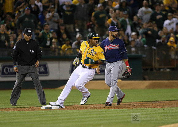 MLB: Cleveland Indians at Oakland Athletics