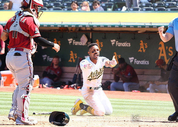 MLB: Arizona Diamondbacks at Oakland Athletics